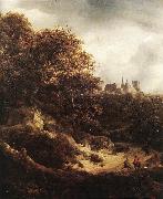 RUISDAEL, Jacob Isaackszon van The Castle at Bentheim d china oil painting reproduction